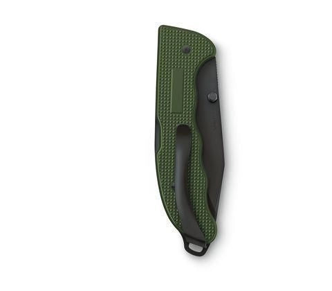 Victorinox 0.9425.DS24 Evoke BSH Alox Coltello Pieghevole 4 Funzioni Lama 10 cm con Perno per Pollice e Clip Rimovibile colore Verde Oliva