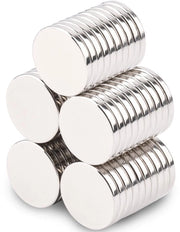 Magnetici Mini 15x2mm Forti, 50 pezzi Piccoli Magnetici Ronde Magnetici per Tavolo di Magnetismo, Pannello di Ferro, Fotografie
