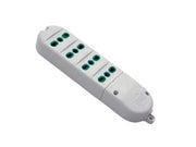 MULTIPRESA 4 POSTI BIPASSO SENZA CAVO  bianca 41022    FANTON