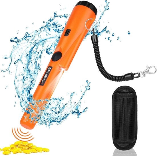 Detettore di metallo portatile a mano con 360° di detezione e illuminazione a LED impermeabile