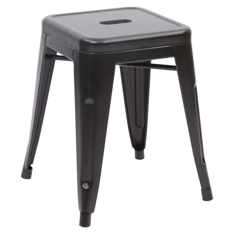 Set di 4 Sgabelli Bar Victoria Small Nero 38x38x45 5