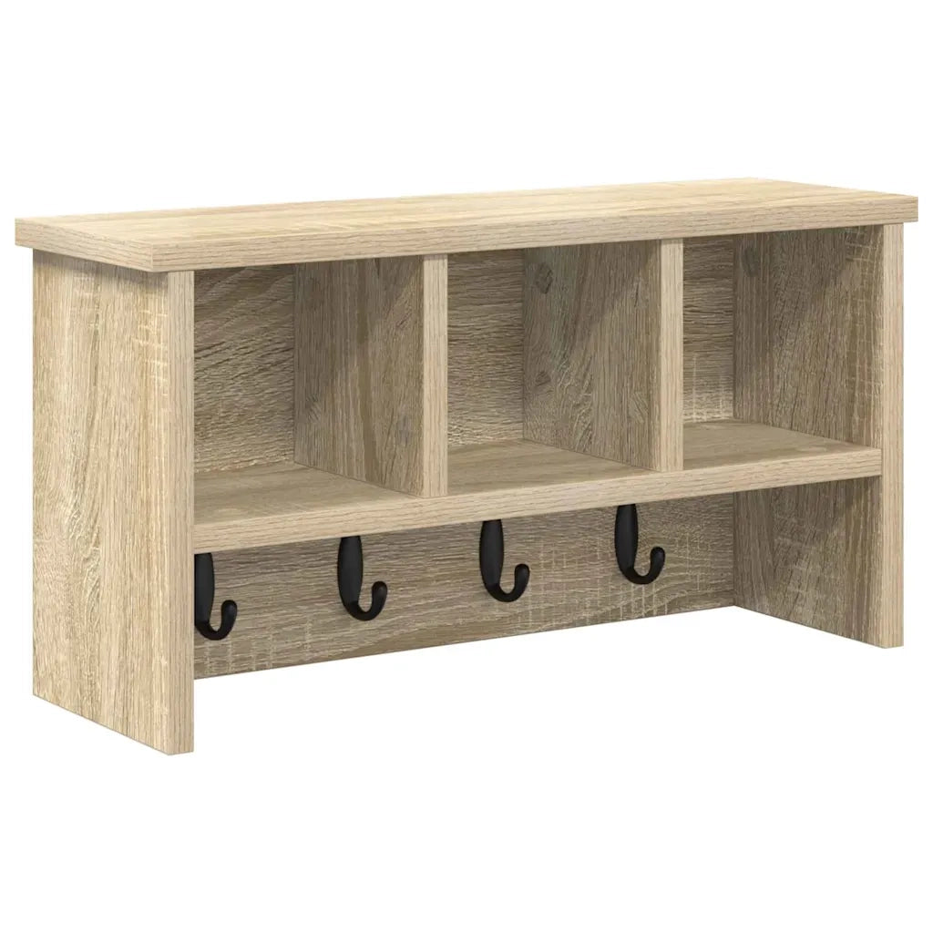 Appendiabiti a muro Rovere Sonoma 50 x 16 x 26 cm CFW5410493