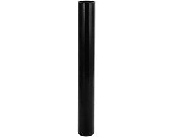Slang di raffreddamento a silice 500 mm - Nero - Diametro interno 48 mm - Resistente a temperature fino a 300 °C - Tessuto a più strati - Slang di silice