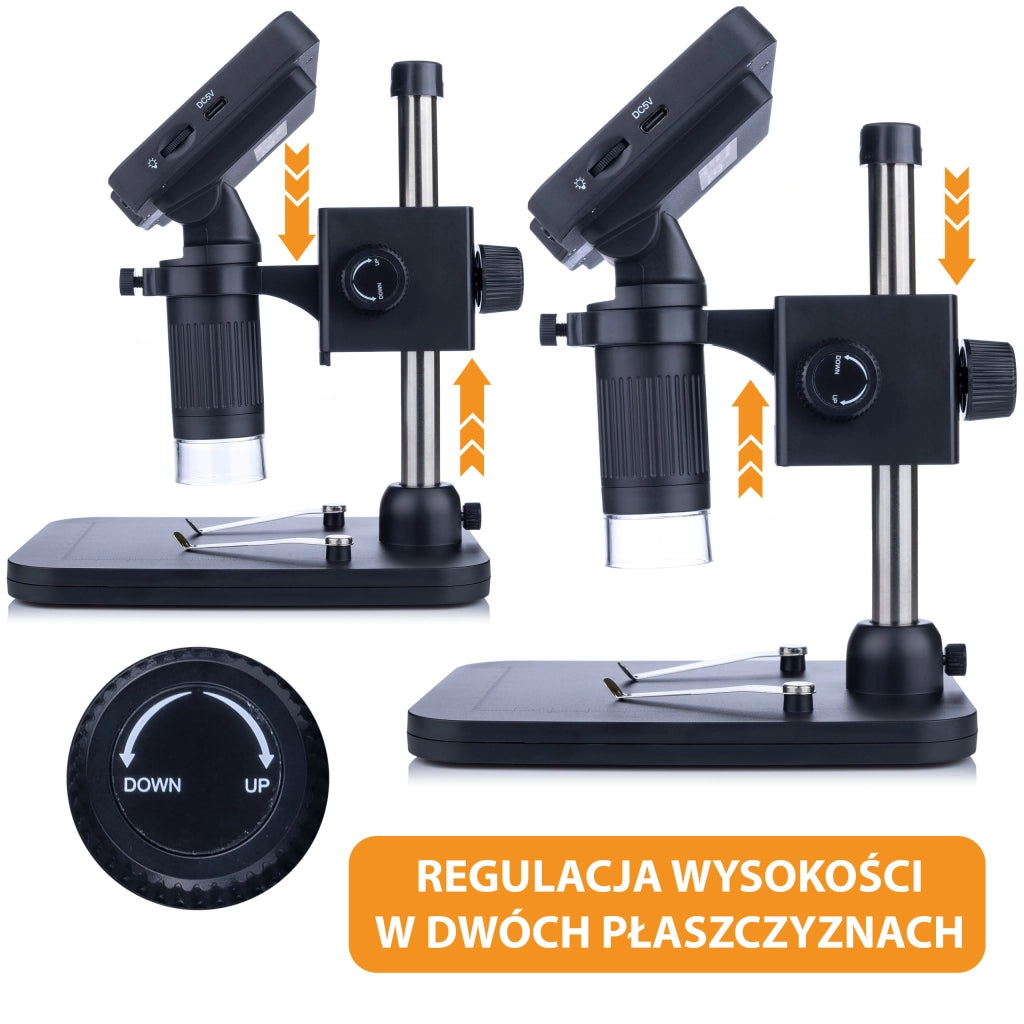 Mikroscopio Digitale LP043-Z01C – Display LCD 4,3" | Risoluzione 720P, Zoom Digitale, LED Regolabile