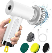 Spinatore per superfici con 3 testine intercambiabili, 2 velocità, per pavimenti, tegoli, cucina e bagno