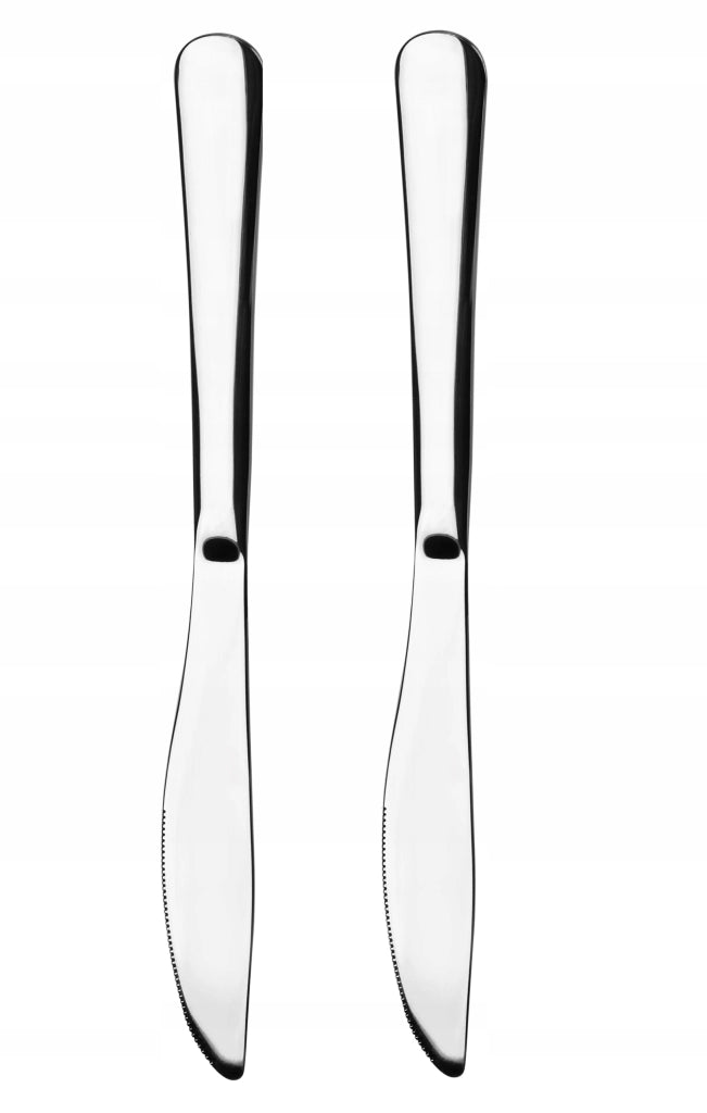 Set di coltelli da tavola KADAX in acciaio inossidabile, 2 pezzi.
