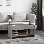 Tavolino Salotto Grigio Sonoma 102x50x52,5 cm Legno Multistrato 819291