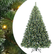 Albero di Natale | Decorazioni natalizie artificiale con 300 LED Verde 180 cm PE e PVC