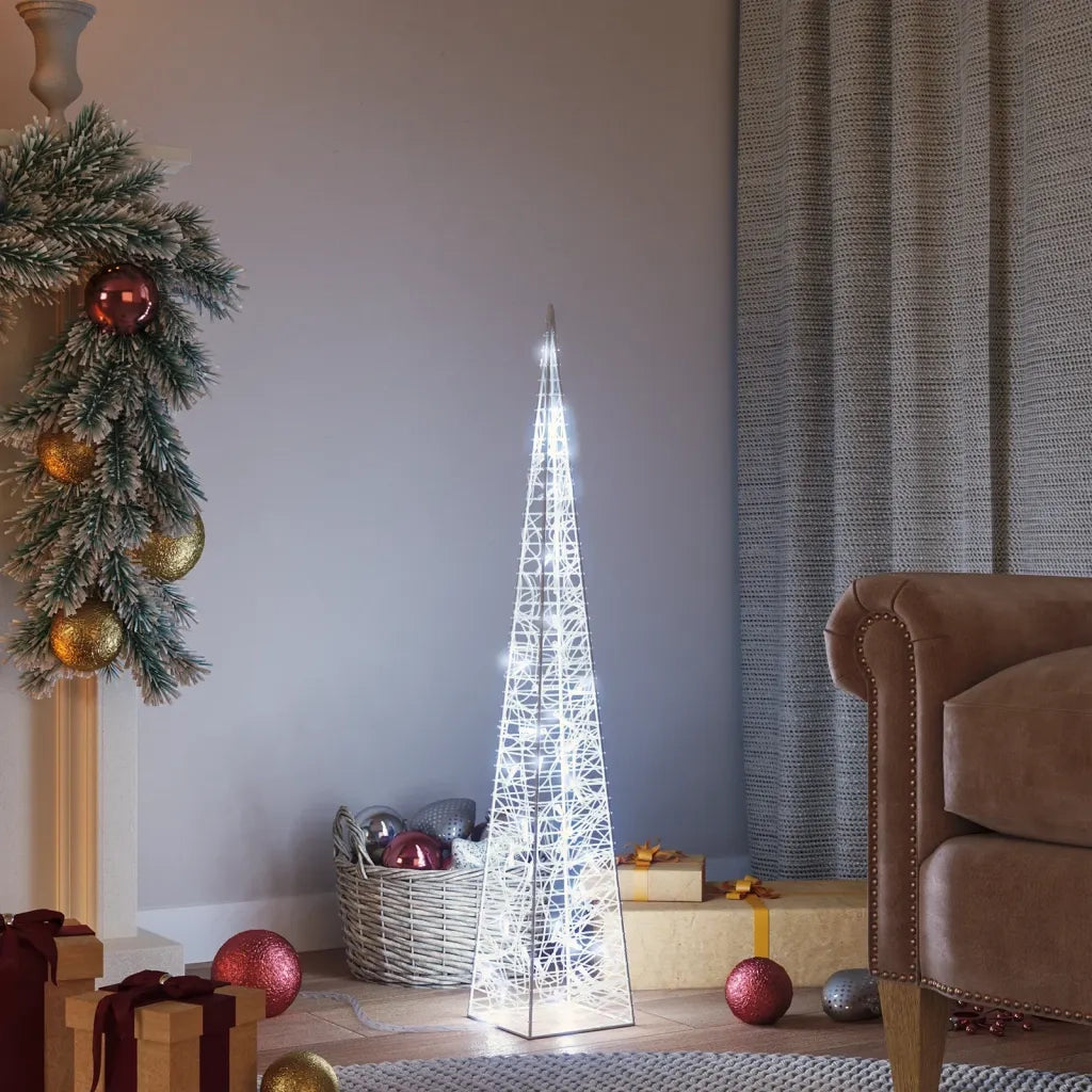 Cono di Luce LED Acrilico Decorativo Bianco Freddo 90 cm CFW8434186