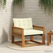 Set di divani da esterno-Sofa da giardino Legno di Acacia Massello e Textilene 917781