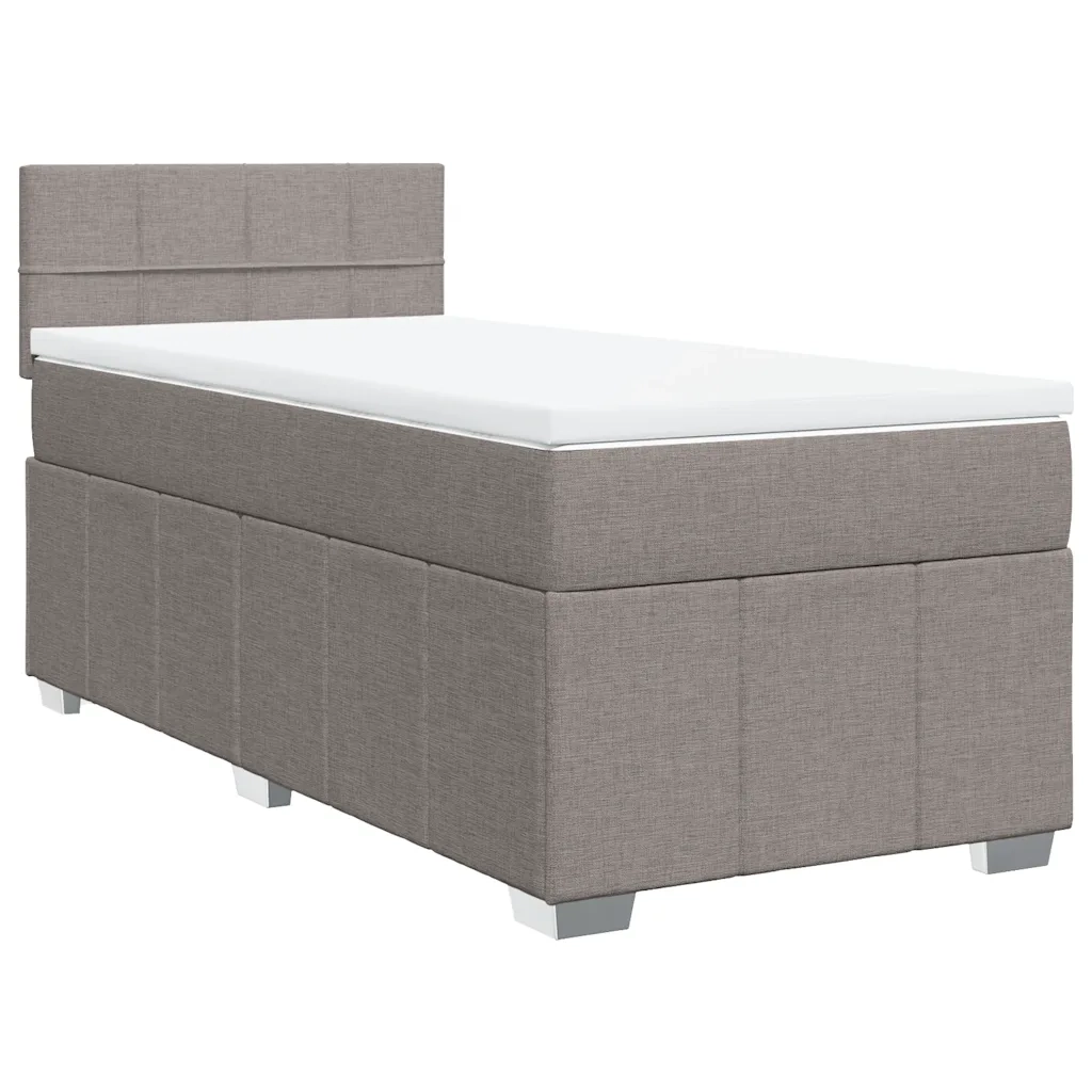 Giroletto a Molle con Materasso Tortora 80x200 cm inTessuto 3286899