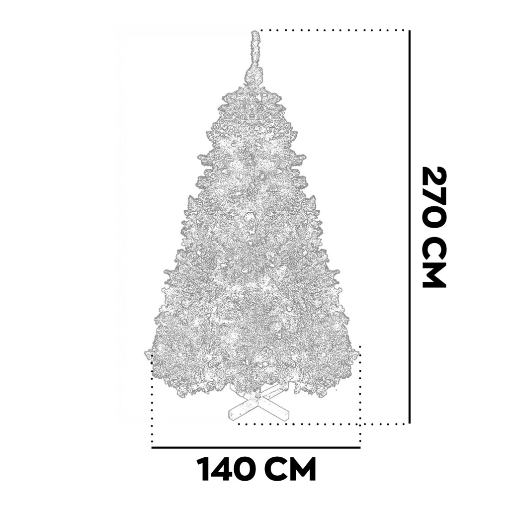 Cupid - Albero di Natale con luci LED ø140x270H cm, 2500 rami