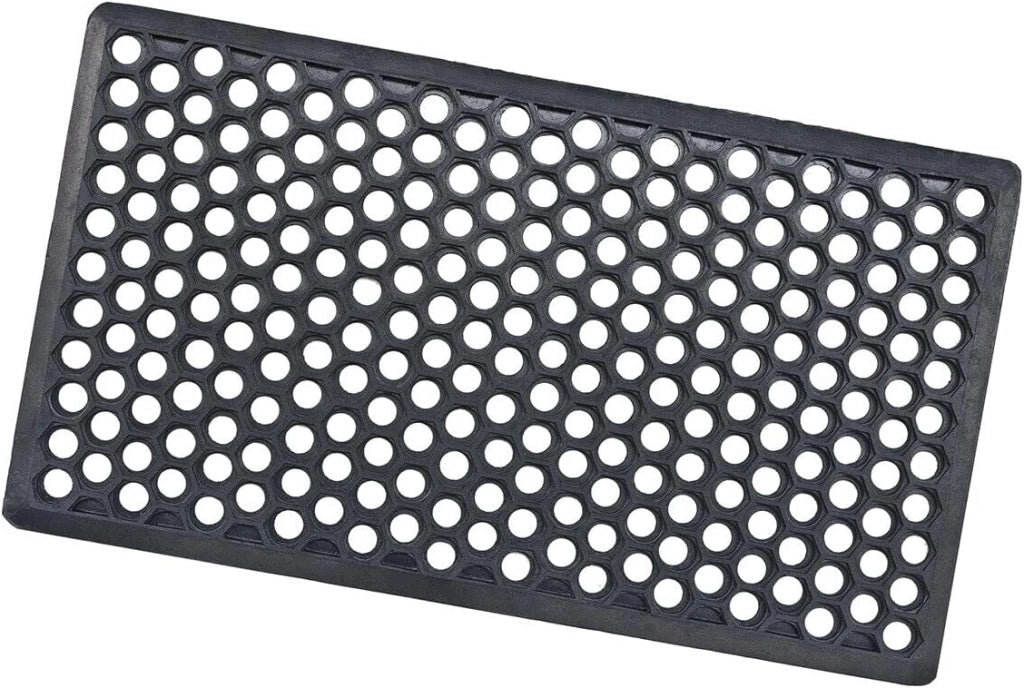 Zerbino Gomma Morbida Ingresso Antiscivolo Griglia Drenante Made In Italy 40x70 cm