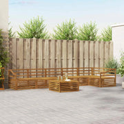 Set di divani da esterno 7 pcs Naturale