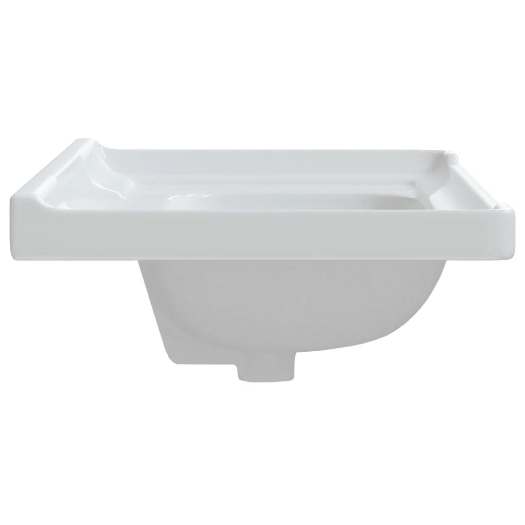 Lavandino da Bagno Bianco 71x48x23 cm Rettangolare in Ceramica 153705