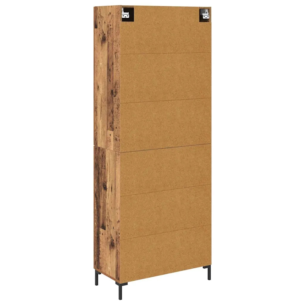 Credenza | Madia | Buffet da pranzo | Armadio da pranzo Legno vecchio 69,5 x 34 x 180 cm Legno multistrato