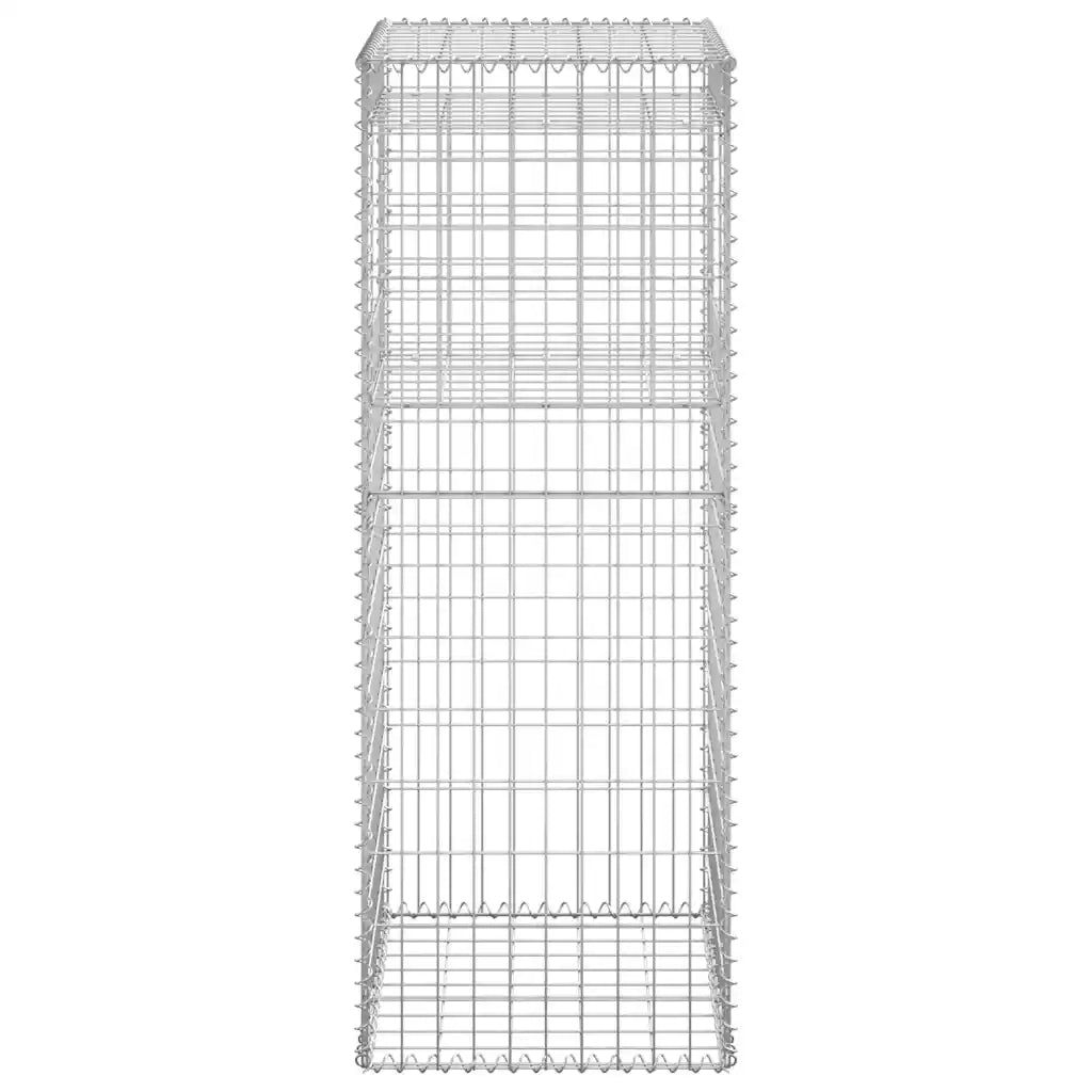 Cesto a Gabbione a Torre 50x50x140 cm in Ferro cod mxl 77096