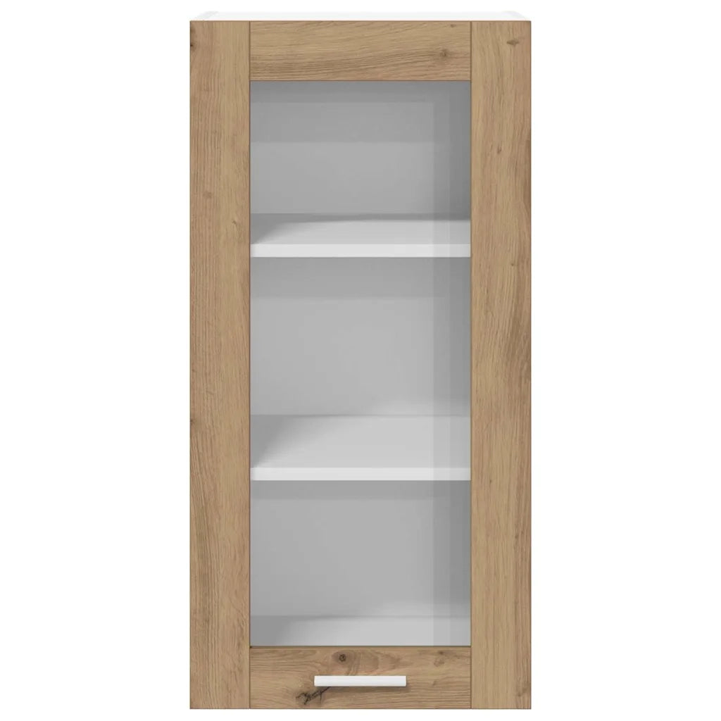 Armadio pensile con porta Rovere artigianale 40 x 31 x 80 cm 884312