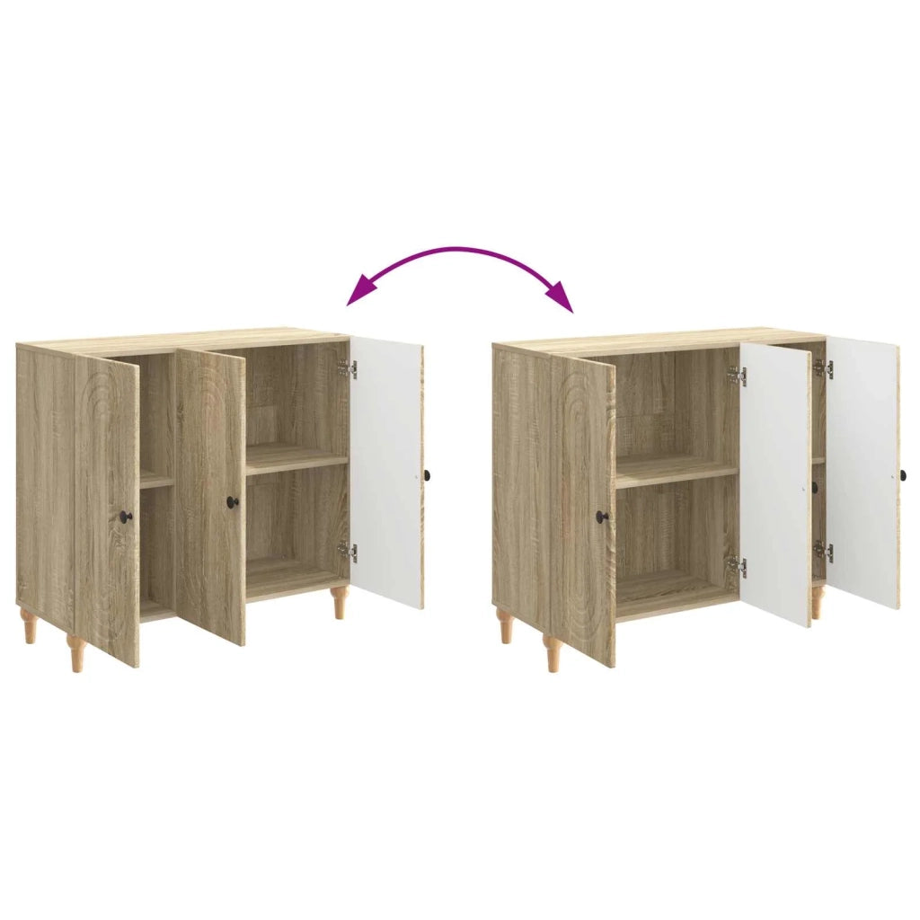 Credenza Rovere Sonoma 89 x 34,5 x 80 cm Legno ingegnerizzato