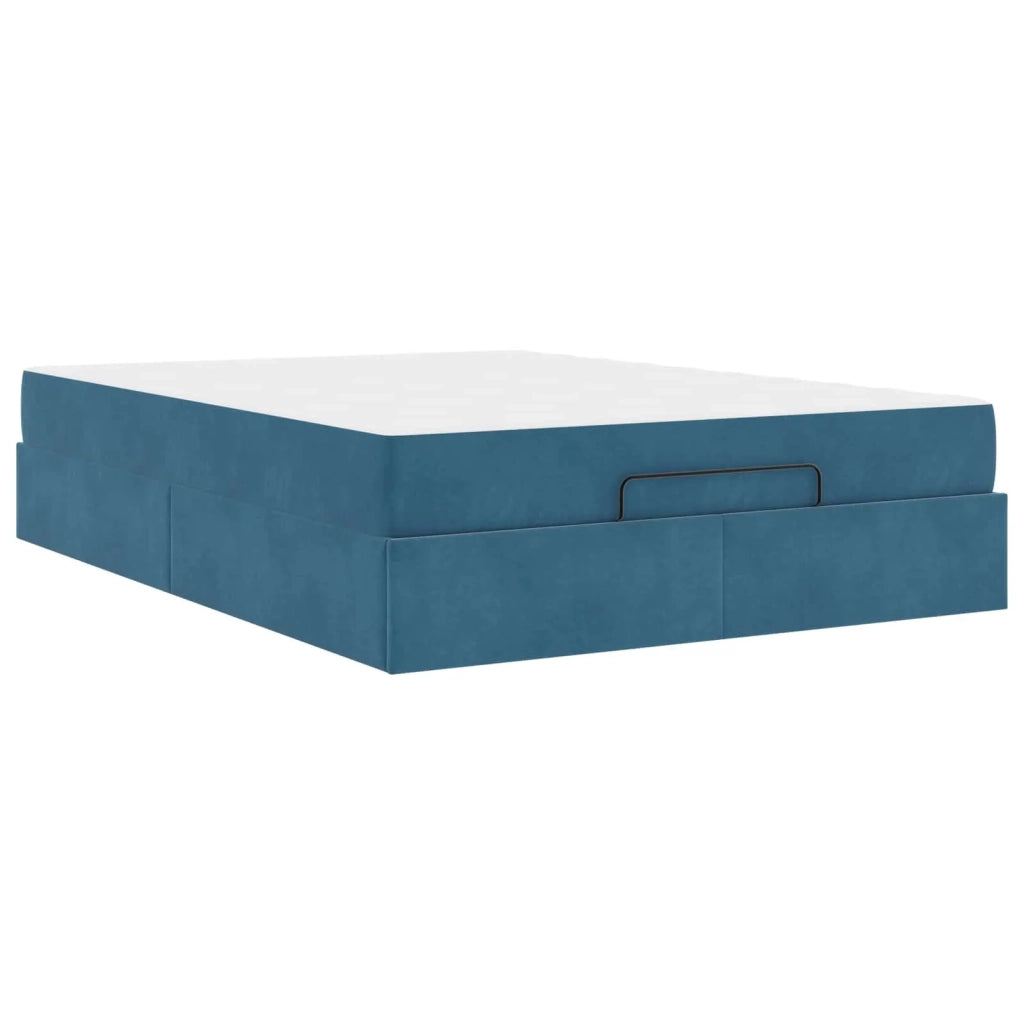 Struttura letto con materasso 2 pcs Blu Velluto 3399574
