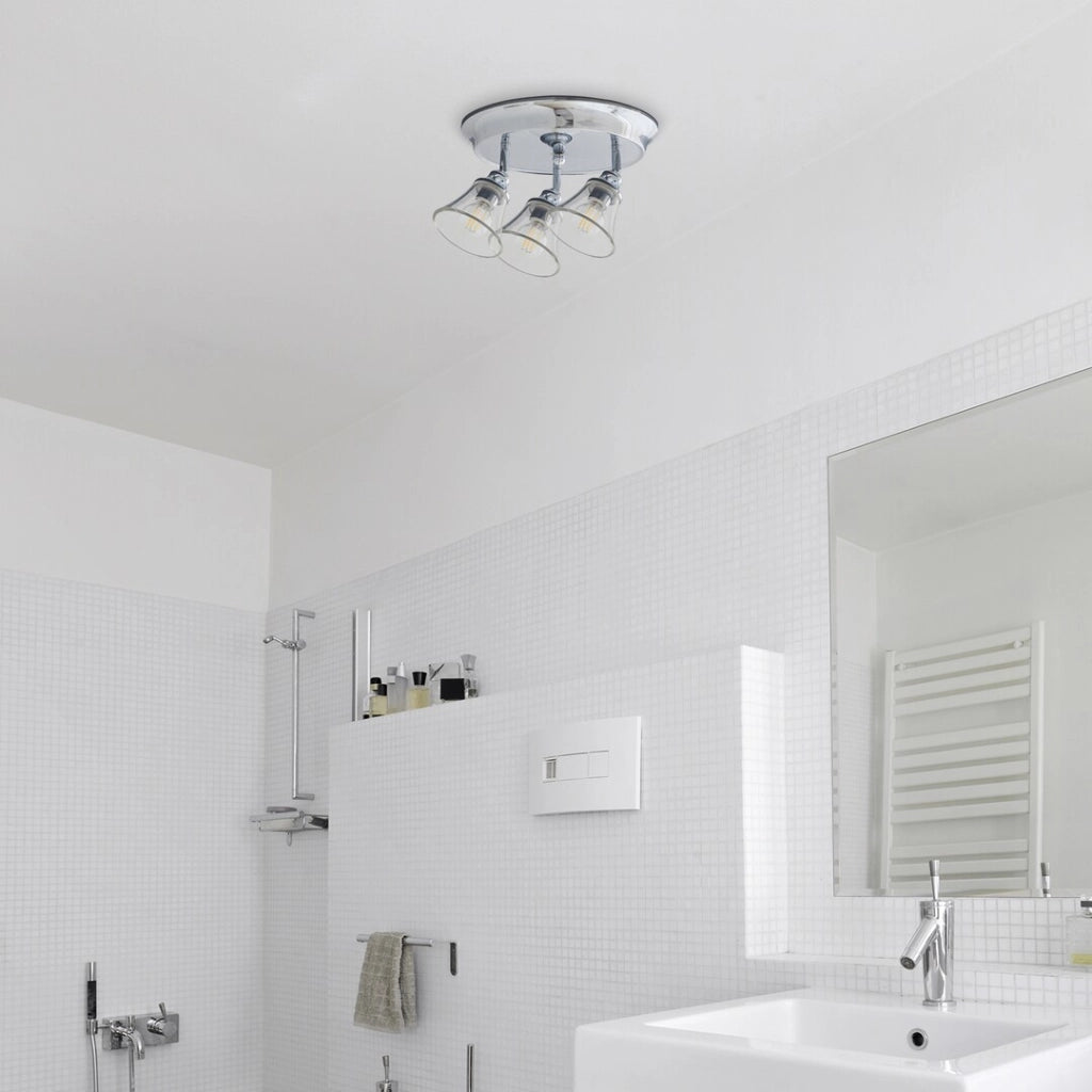 Plafoniera bagno Rabalux Antoine 3xE14 cromata IP44