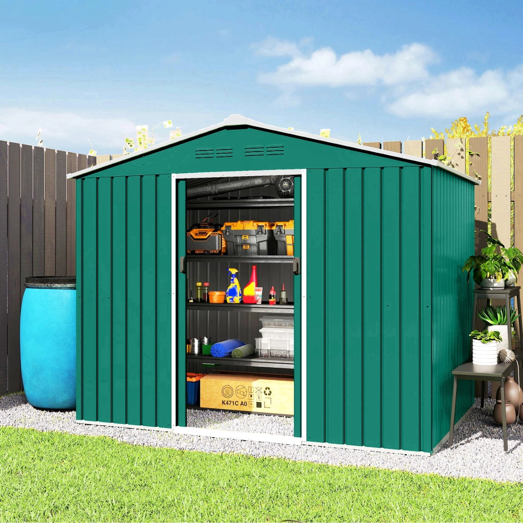 Casetta da Giardino 3,6m2 con Porte Scorrevoli ¨C Xylo ¨C 236x171x191cm Verde