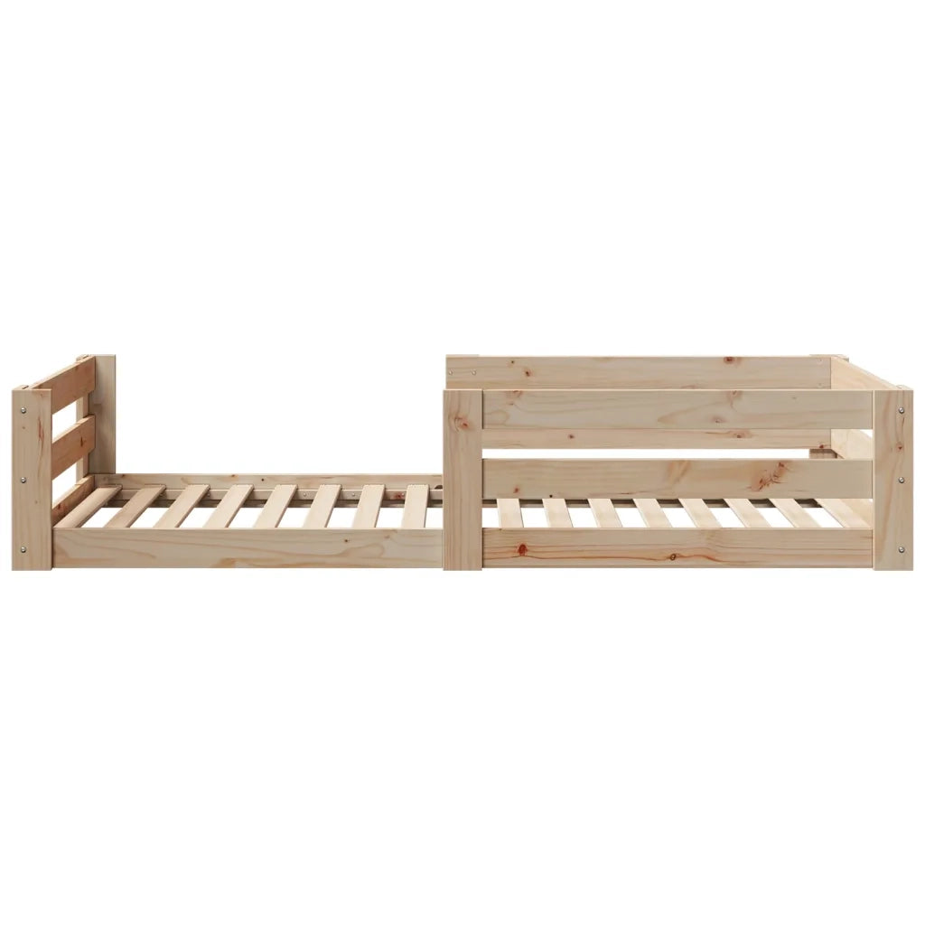 vidaXL Letto senza Materasso 75x190 cm in Legno Massello Pino