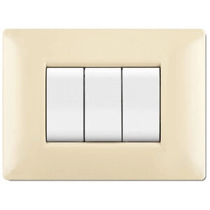 PLACCA LIFE Q LIVING PLAST AVORIO                3P- 10,0 pz