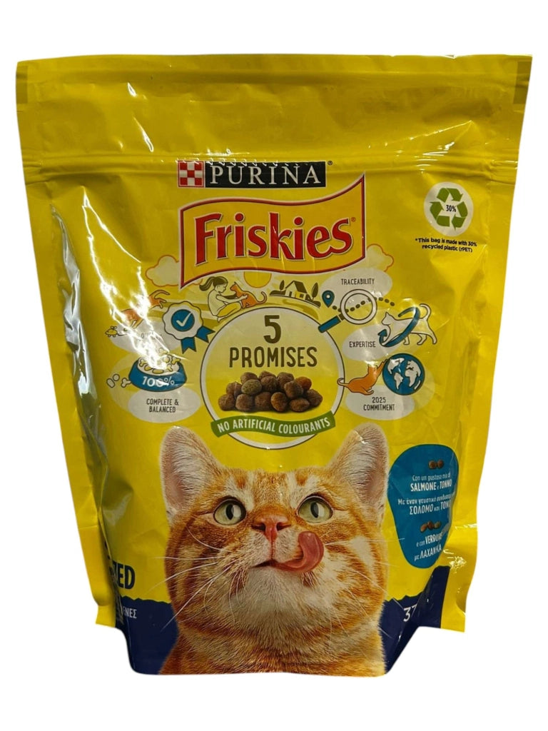 CROCCHETTE PER GATTI SALMONE TONNO E VERDURE FRISKIES