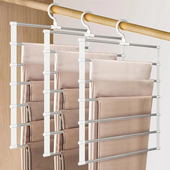 Hanger per abito 3 pezzi rotativo 360° per armadio multifunzionale pieghevole per abiti gonne sciarpe cravatte