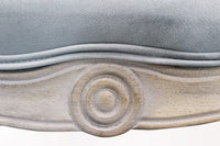 Divano Coleman 107x61x70 h cm in Velluto Grigio