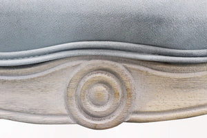 Divano Coleman 107x61x70 h cm in Velluto Grigio