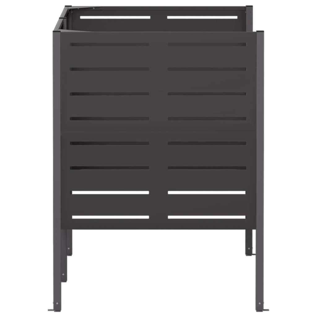 Schermo per bidone della spazzatura 167 x 85 x 113 cm Acciaio 8013433