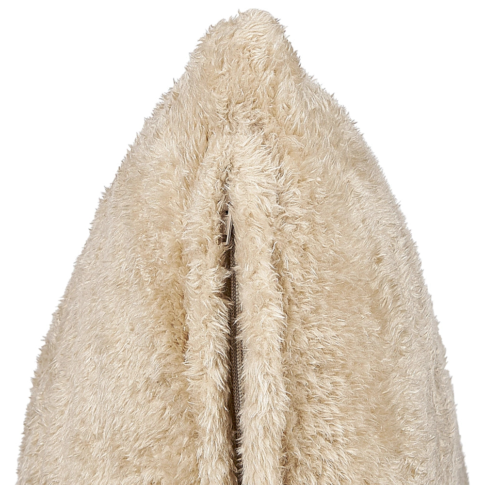 Set di 2 cuscini decorativi in poliestere beige 45 x 45 cm in stile boho con imbottitura