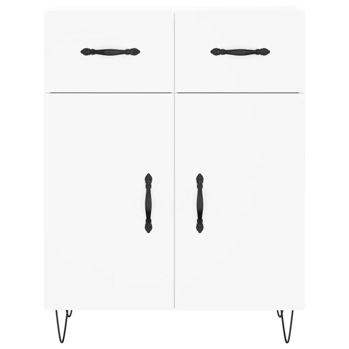 Credenza Bianca 69,5x34x180 cm in Legno Multistrato 3200545