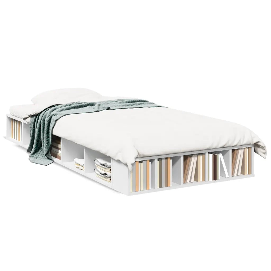 Giroletto-Struttura Letto Bianco 75x190 cm in Legno Multistrato 345490