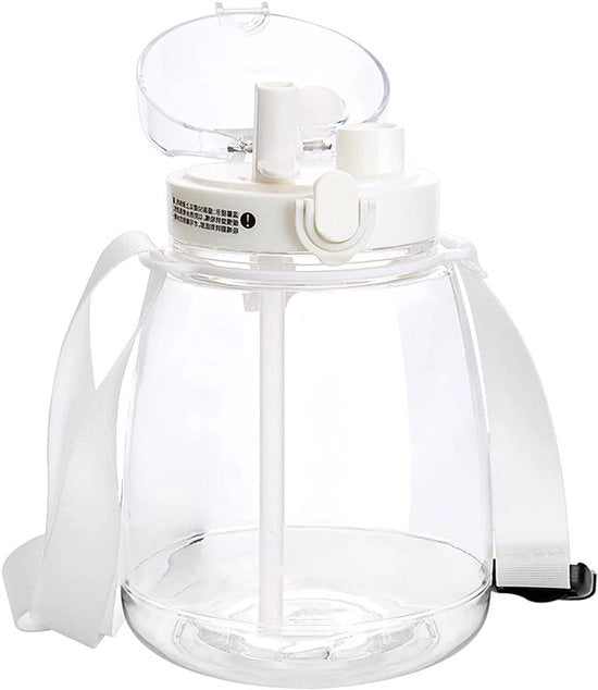 Ottima Capacità Ossidiana di 1.3L con Beccuccio e Cinturino - Congelata al Massimo per Donne e Uomini - Fitness con Trama