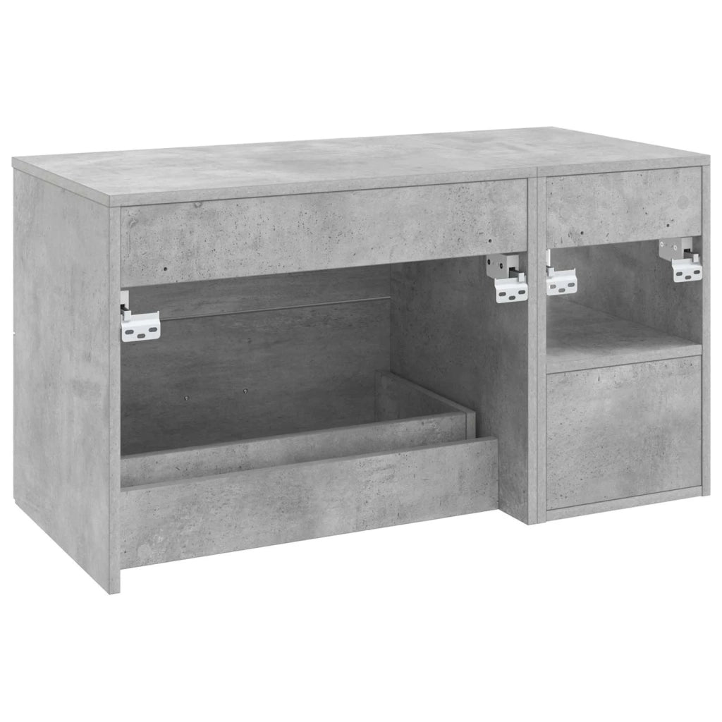 Set di mobili per il bagno 2 pz Grigio Cemento 3403939
