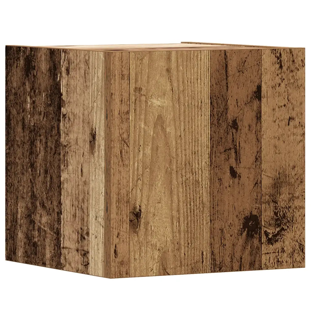Set Mobile TV 5 pz-Set di 5 Credenza per TV Montato a Parete Legno Antico in Truciolato 962943