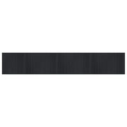 Tappeto del soggiorno | Tappeto Rettangolare Nero 70x400 cm in Bamb¨´
