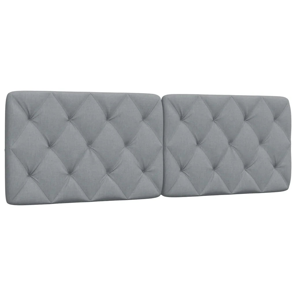 Coussin de tête de lit gris clair 160 cm tissu