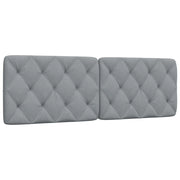Coussin de tête de lit gris clair 160 cm tissu