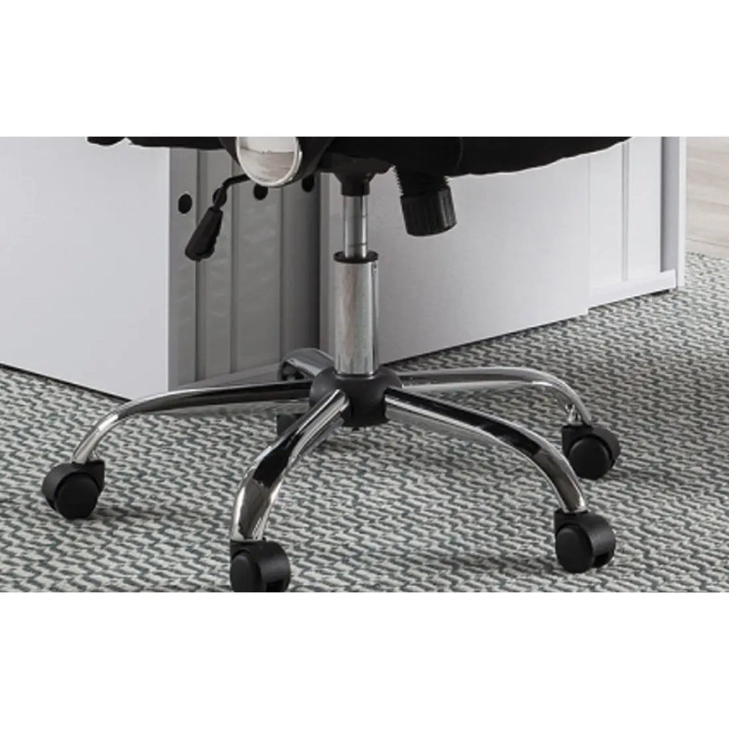 Sedia da ufficio JOY - Tessuto a rete nero - Altezza regolabile 109-119 cm - Ergonomica e di design