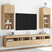 Mobili TV con Luci LED 2pz-Set di 2 Credenza per TV Rovere Sonoma 40,5x30x90 cm