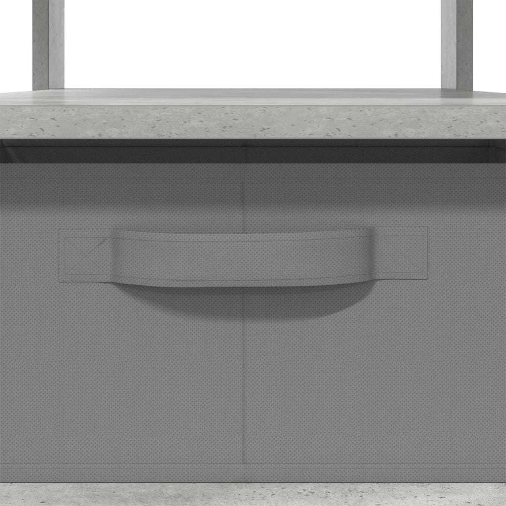 Tavolino da salotto con cassetto Grigio cemento 77 x 55 x 42 cm