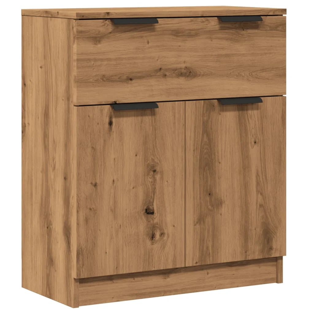 Buffet credenza cassettiera armadio mobile contenitore organizer cucina soggiorno salotto fatto a mano 60 x 30 x 70 cm legno ingegnerizzato marrone 02_0030814