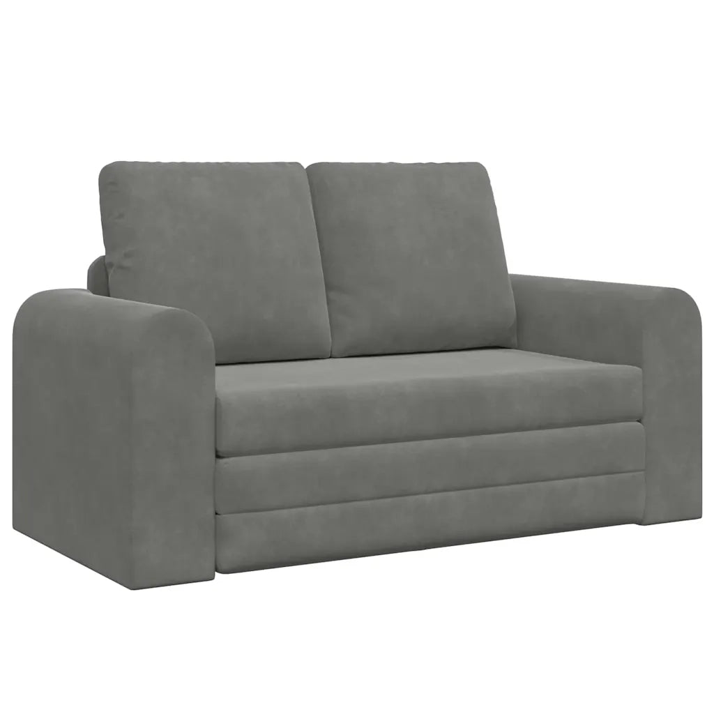 Divano letto-Sofa Letto-Daybed Grigio scuro 148 x 71 x 83 cm Velluto
