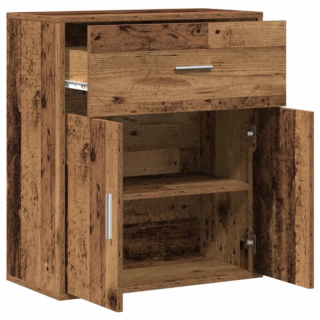 vidaXL Credenza Legno antico 60 x 31 x 70 cm Legno multistrato