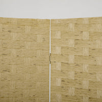 Paravento Separè 4 Ante H170 cm in Legno Marrone