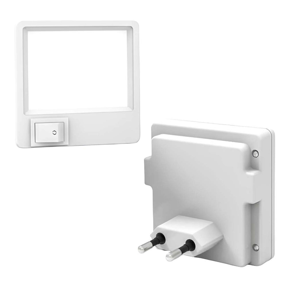 Lampada notturna LED con Luce Morbida Basso Consumo Moderna e Compatta Bianco Avizar